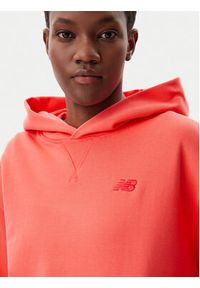 New Balance Bluza WT41537 Pomarańczowy Relaxed Fit. Kolor: pomarańczowy. Materiał: bawełna #3