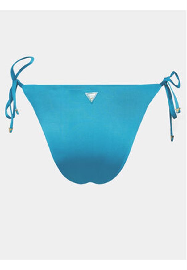 Guess Dół od bikini E4GO06 KC5Z0 Niebieski. Kolor: niebieski. Materiał: syntetyk