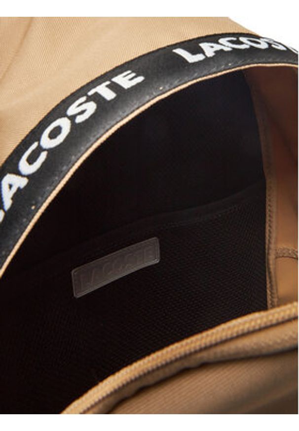 Lacoste Plecak NU4685NZ Beżowy. Kolor: beżowy. Materiał: materiał