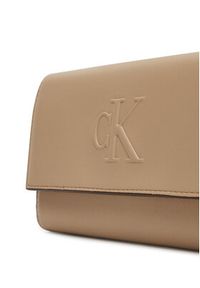 Calvin Klein Jeans Torebka LV04K1006G Beżowy. Kolor: beżowy. Materiał: skórzane #4