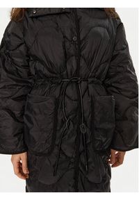 Deha Płaszcz zimowy D12833 Czarny Relaxed Fit. Kolor: czarny. Materiał: syntetyk. Sezon: zima #6