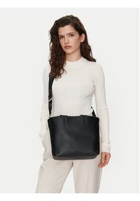 Calvin Klein Jeans Torebka Ultralight Mini Tote LV04K3112G Czarny. Kolor: czarny. Materiał: skórzane #3