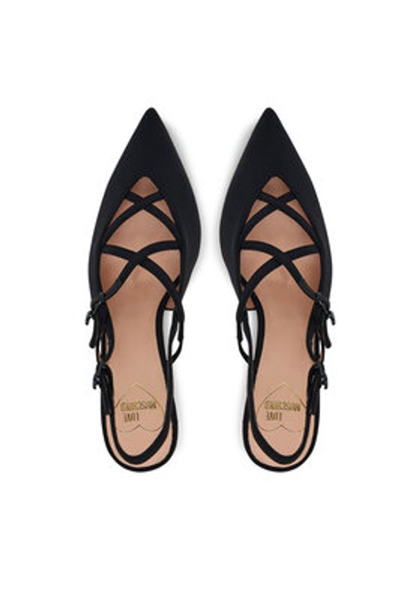 Love Moschino - LOVE MOSCHINO Szpilki JA10287G1NIMX00039 Czarny. Kolor: czarny. Materiał: materiał. Obcas: na szpilce