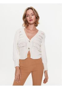 Liu Jo Kardigan WA3350 MA45M Écru Regular Fit. Materiał: bawełna #1