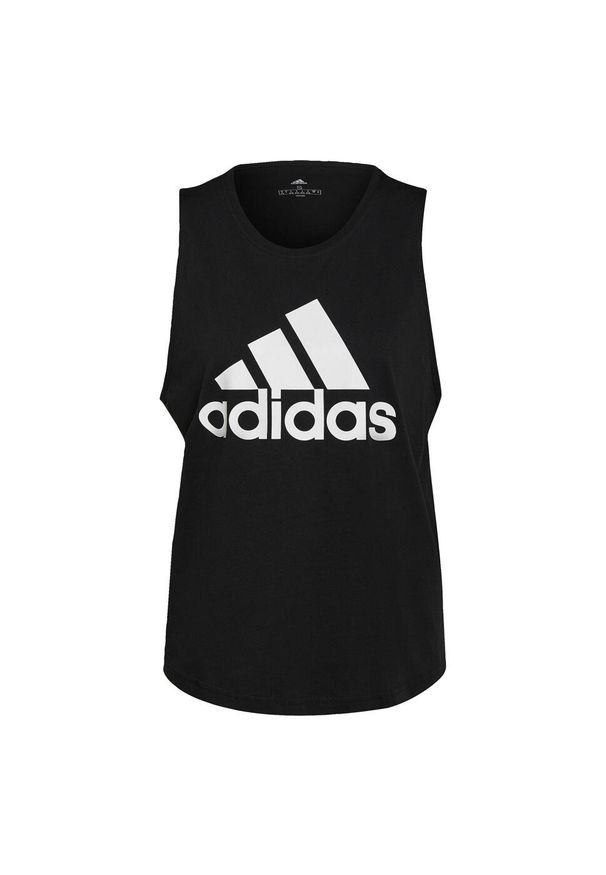 Adidas - Damski tank top adidas Essentials Big Logo. Kolor: biały, wielokolorowy, czarny. Materiał: materiał. Sezon: lato