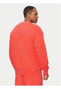 Adidas - adidas Bluza Embroidered IS2037 Czerwony Loose Fit. Kolor: czerwony. Materiał: bawełna #5