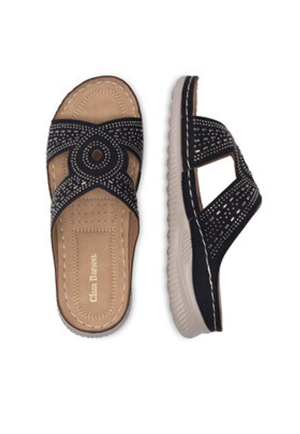 Clara Barson Klapki WYL05010-30 Czarny. Kolor: czarny. Materiał: syntetyk