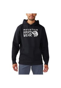 MOUNTAIN HARDWEAR - Bluza Męska Mountain Hardwear Logo. Typ kołnierza: kaptur. Kolor: czarny. Materiał: bawełna. Sezon: jesień