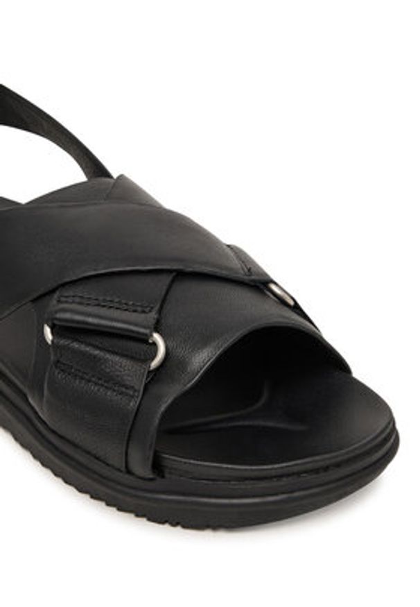 EMU Australia Sandały Faye W13246 Czarny. Kolor: czarny. Materiał: skóra