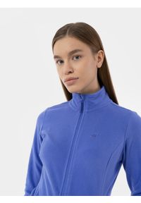 4f - Polar ze stójką regular damski. Typ kołnierza: kołnierzyk stójkowy. Kolor: niebieski. Materiał: polar #2