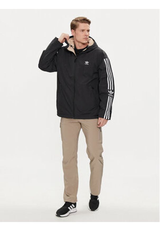 Adidas - adidas Kurtka przejściowa Reversible Polar Fleece HL9186 Kolorowy Regular Fit. Kolor: czarny. Materiał: syntetyk. Wzór: kolorowy