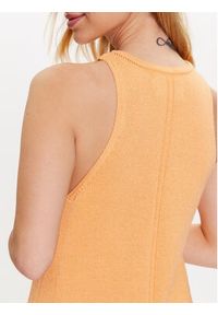 Calvin Klein Jeans Sukienka dzianinowa J20J221398 Pomarańczowy Regular Fit. Kolor: pomarańczowy. Materiał: bawełna, syntetyk #3