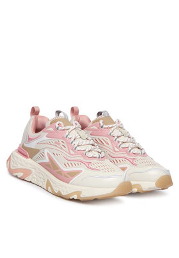 Karl Lagerfeld - KARL LAGERFELD Sneakersy Blaze KL62422 Écru. Kolor: kremowy. Materiał: materiał