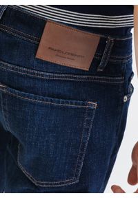 Pako Lorente - PAKO LORENTE – Granatowe spodnie męskie jeansowe. Okazja: na co dzień. Kolor: niebieski. Materiał: jeans. Długość: długie. Styl: casual #4