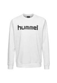 Bluza do piłki ręcznej dla dzieci Hummel Cotton Logo. Kolor: biały. Materiał: prążkowany. Sport: fitness