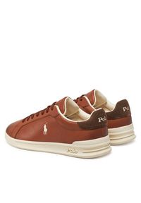 Polo Ralph Lauren Sneakersy Heritage Court II 809965073001 Brązowy. Kolor: brązowy. Materiał: skóra