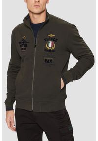 Aeronautica Militare - AERONAUTICA MILITARE Szarozielona bluza męska Color-block, Rozmiar XL. Kolor: zielony
