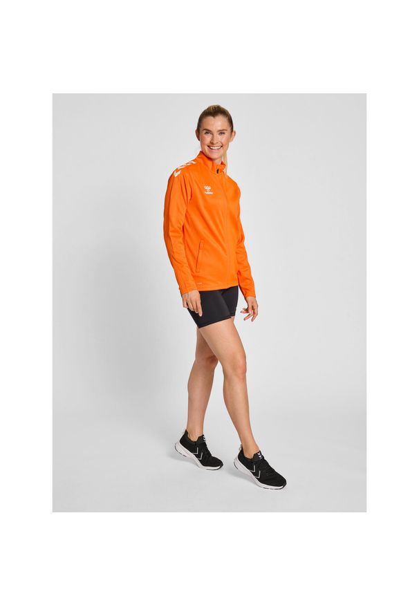 Bluza sportowa damska Hummel half zip Core XK. Kolor: żółty, wielokolorowy, pomarańczowy. Materiał: dresówka