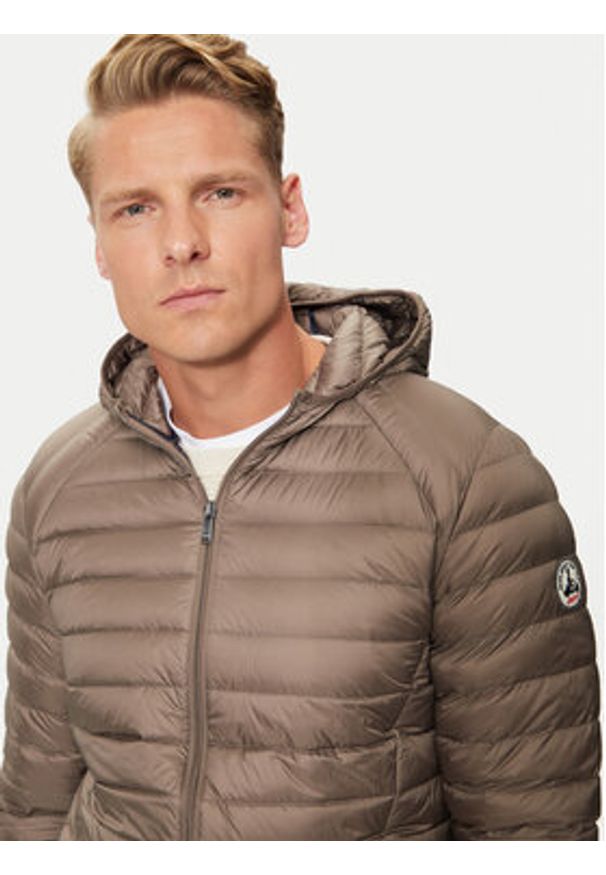 Jott Kurtka puchowa Nico P000MDOW01 Beżowy Slim Fit. Kolor: beżowy. Materiał: syntetyk