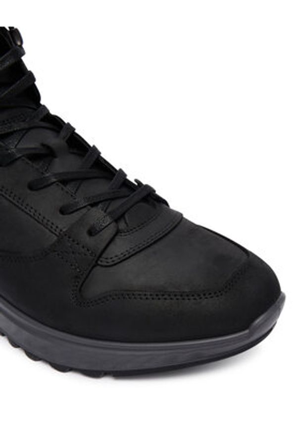 ecco - ECCO Sneakersy Exostride M 83541402001 Czarny. Kolor: czarny. Materiał: nubuk, skóra