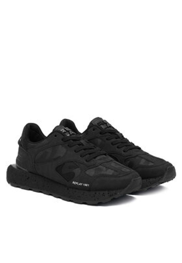 Replay - REPLAY Sneakersy GMSG7 .000.C0003S Czarny. Kolor: czarny. Materiał: skóra