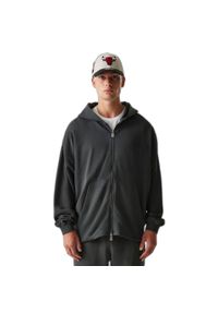 New Era - Bluza z kapturem Chicago Bulls z pełnym zamkiem Washed. Typ kołnierza: kaptur. Kolor: szary. Sport: koszykówka #1