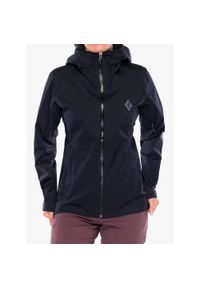 Kurtka przeciwdeszczowa damska Black Diamond Fineline Stretch Shell. Kolor: czarny. Sport: turystyka piesza #1