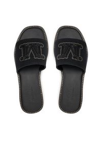 Max Mara Beachwear Klapki Geneve 24165210196 Czarny. Kolor: czarny. Materiał: materiał #6