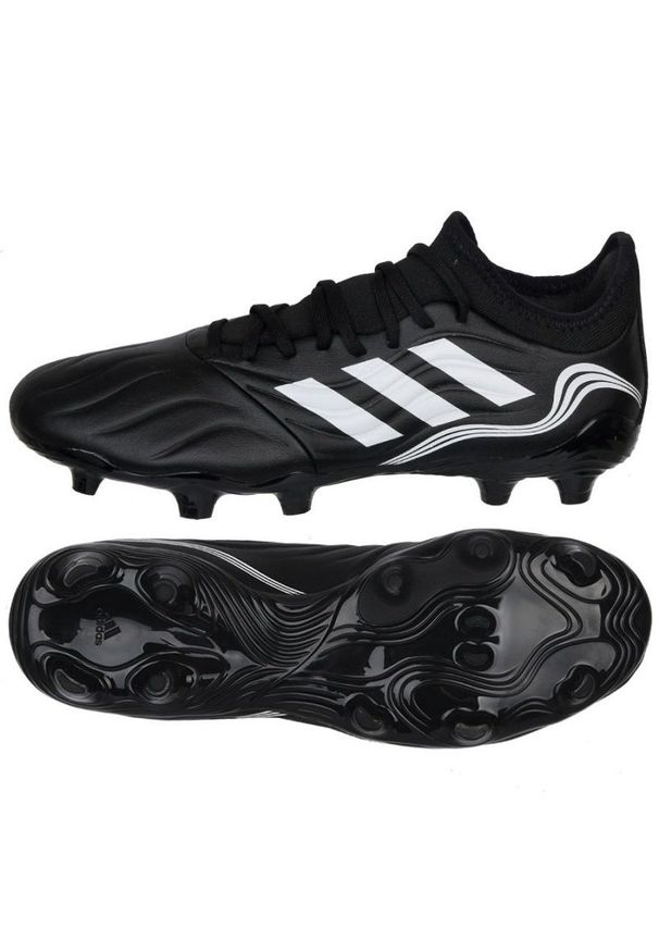 Adidas - Buty piłkarskie adidas Copa Sense.3 Fg M GW4958 czarne czarne. Kolor: czarny. Materiał: syntetyk, materiał. Szerokość cholewki: normalna. Sport: piłka nożna