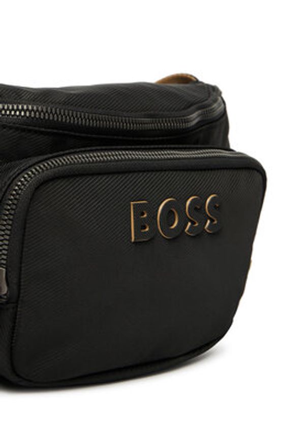 BOSS Nerka Catch 3.0 Bumbag 50511938 Czarny. Kolor: czarny. Materiał: materiał