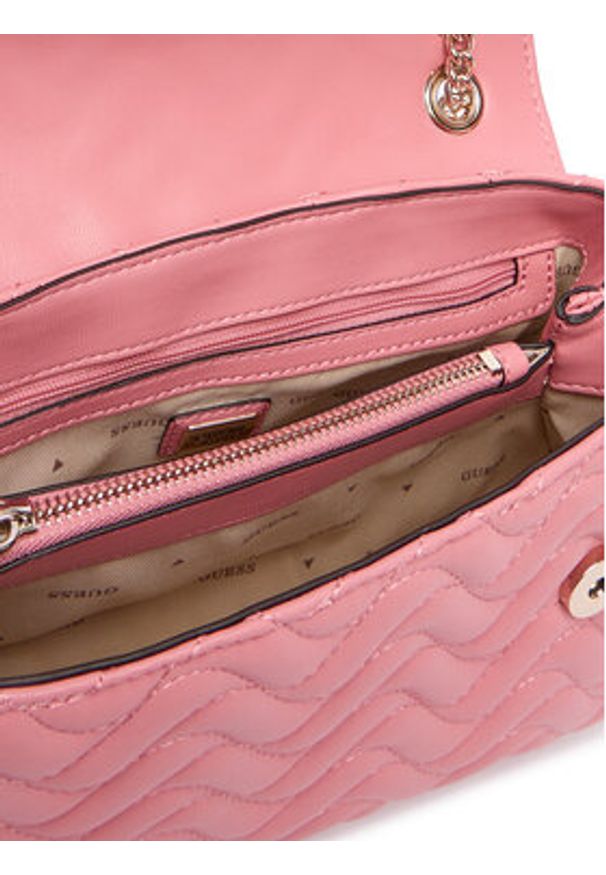 Guess Torebka HWQG96 53210 Różowy. Kolor: różowy. Materiał: skórzane