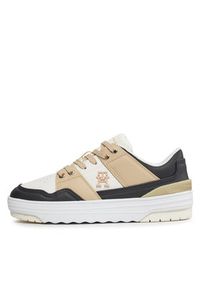 TOMMY HILFIGER - Tommy Hilfiger Sneakersy Th Basket Sneaker Lo FW0FW07756 Beżowy. Kolor: beżowy #3