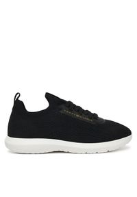 TOMMY HILFIGER - Tommy Hilfiger Sneakersy Th Knit Extralight Runner FW0FW09112 Czarny. Kolor: czarny. Materiał: materiał #1