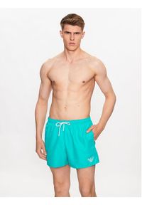 Emporio Armani Underwear Szorty kąpielowe 211752 3R438 00032 Turkusowy Regular Fit. Kolor: turkusowy. Materiał: syntetyk