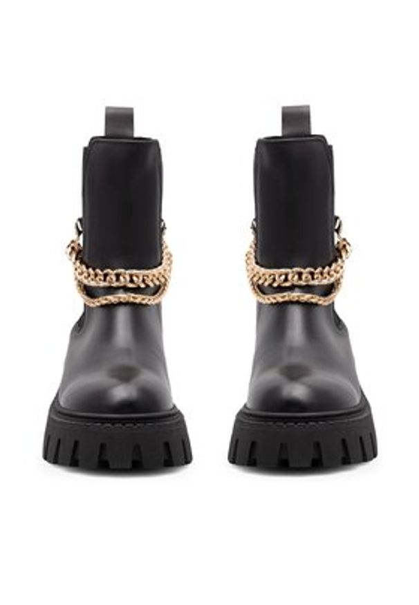 Eva Minge Botki GANDRA-8320-01-3 Czarny. Kolor: czarny. Materiał: skóra