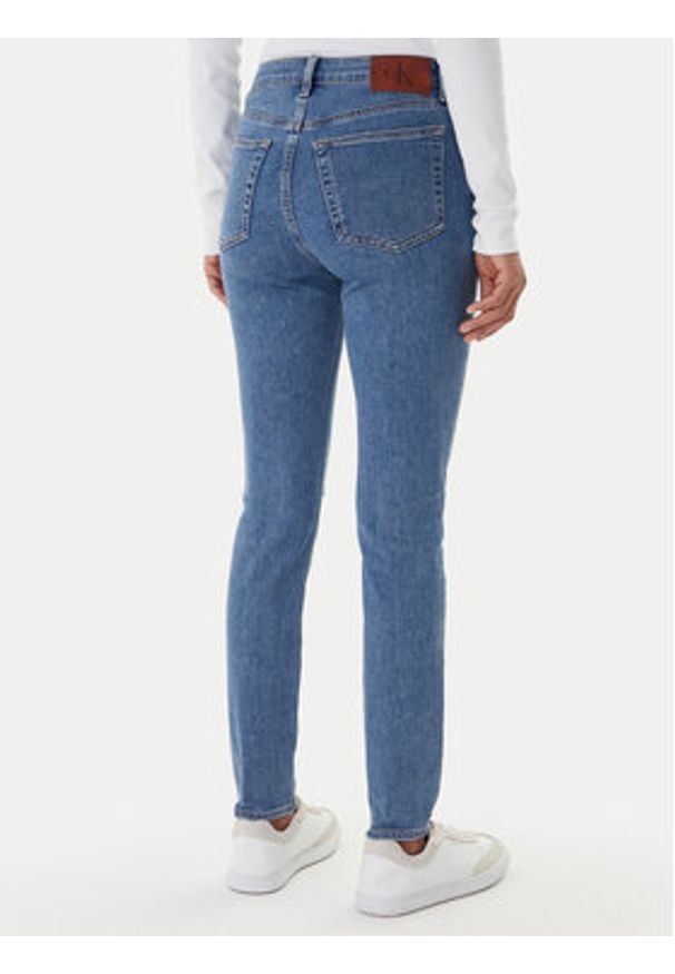 Calvin Klein Jeans Jeansy LV047E616G Niebieski Skinny Fit. Kolor: niebieski