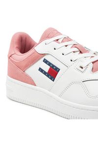 Tommy Jeans Sneakersy Tjw Retro Basket Mix Media EN0EN02653 Różowy. Kolor: różowy. Materiał: skóra #4