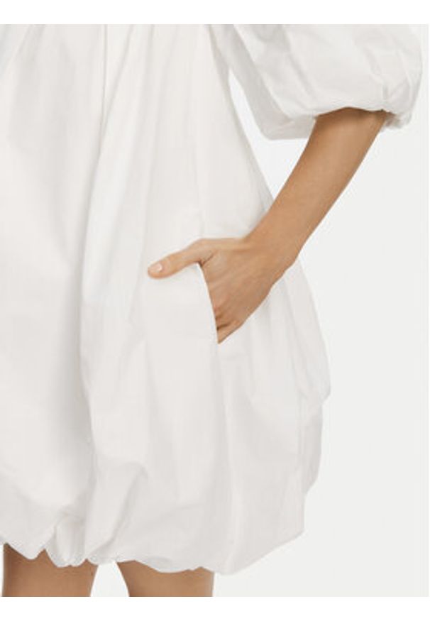 Pinko - PINKO Sukienka letnia 105211 A2LD ZZ1 Biały Regular Fit. Kolor: biały. Materiał: bawełna. Sezon: lato