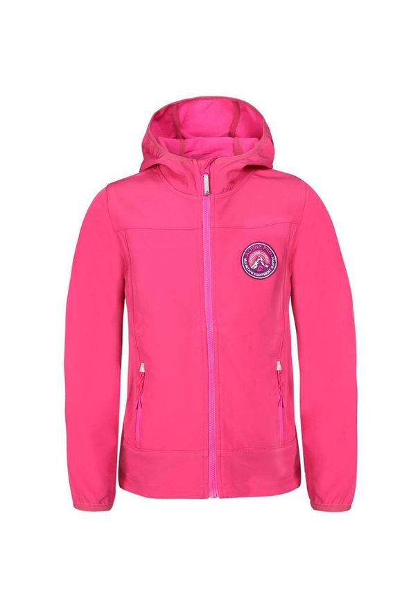 ALPINE PRO - Kurtka Softshell dla Dzieci Alpine Pro Omano 164-170. Kolor: fioletowy. Materiał: elastan, poliester. Sezon: wiosna, jesień. Styl: sportowy