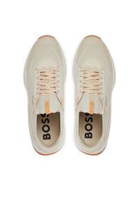 BOSS - Boss Sneakersy Ttnm Evo Slon Knsd 50498904 Beżowy. Kolor: beżowy. Materiał: materiał, mesh