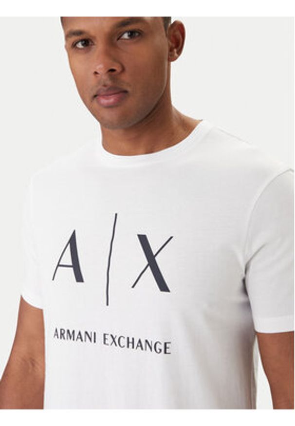 Armani Exchange T-Shirt XM002683 AF10356 U0002 Biały Regular Fit. Kolor: biały. Materiał: bawełna
