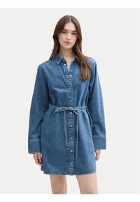 Tom Tailor Denim Sukienka jeansowa 1045461 Niebieski Regular Fit. Kolor: niebieski. Materiał: bawełna