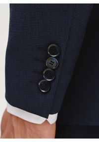 Pako Lorente - PAKO LORENTE – Granatowa marynarka garniturowa. Okazja: na spotkanie biznesowe. Kolor: niebieski. Materiał: wełna, poliester, elastan. Wzór: gładki. Styl: biznesowy #2