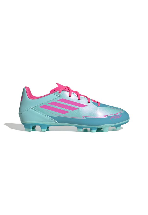 Adidas - Buty piłkarskie adidas F50 Club Messi FG/MG. Kolor: beżowy, różowy, wielokolorowy. Sport: piłka nożna