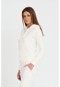 Juicy Couture - JUICY COUTURE Bluza ecru damska Gold Robertson Hoodie, Rozmiar M. Kolor: beżowy #6