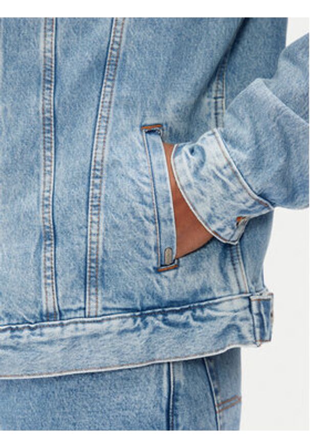 Pepe Jeans Kurtka jeansowa Pinners PM402715 Niebieski Regular Fit. Kolor: niebieski. Materiał: bawełna
