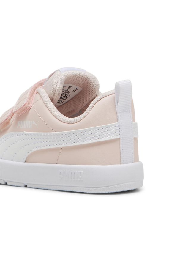 Puma - Sneakersy dla małych dzieci Courtflex V3 PUMA Island. Kolor: różowy, biały, wielokolorowy. Materiał: guma, syntetyk, tkanina, materiał. Sport: turystyka piesza
