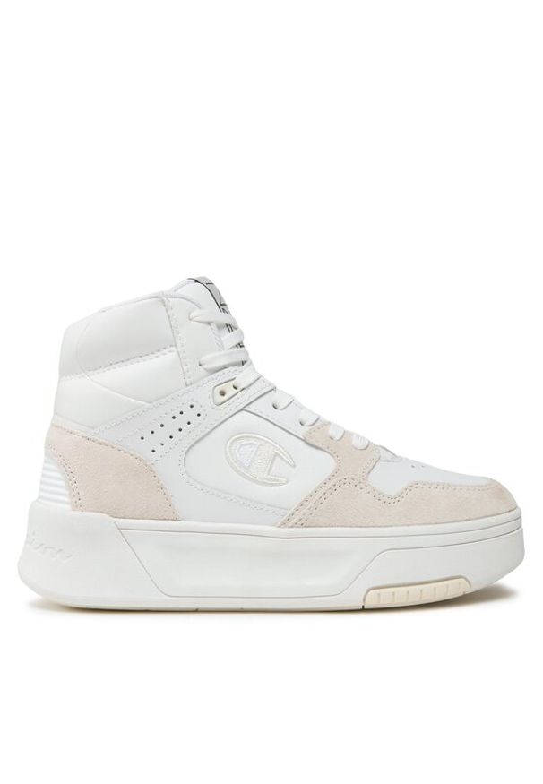 Champion Sneakersy Z80 Hi Platform Sl Mid Cut Shoe S11598-WW001 Biały. Kolor: biały. Materiał: skóra. Obcas: na platformie