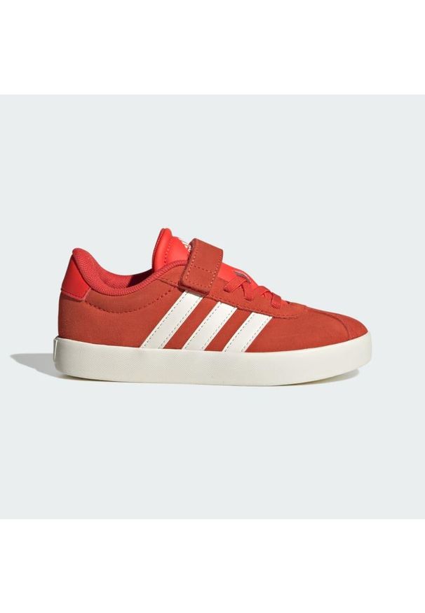 Adidas - Buty VL Court 3.0. Kolor: czerwony, wielokolorowy, biały. Sport: turystyka piesza