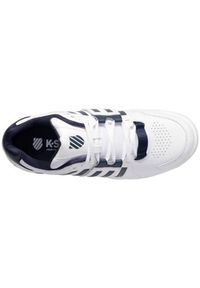 Buty do tenisa męskie K-Swiss Accomplish Iv Allcourt. Kolor: wielokolorowy, szary. Materiał: materiał, syntetyk. Szerokość cholewki: normalna. Sport: tenis